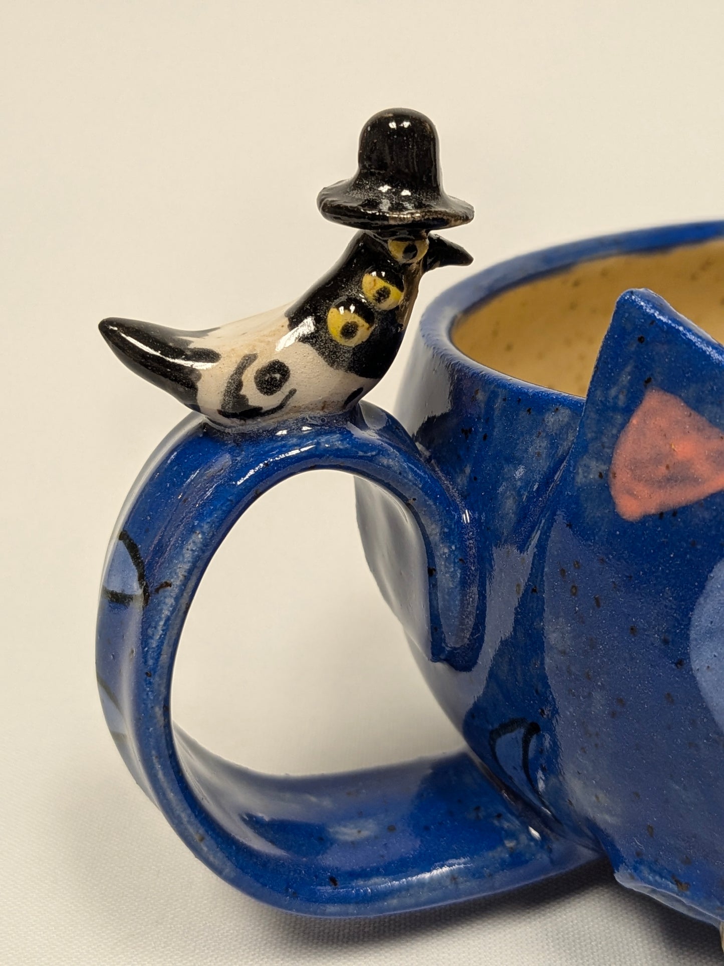 Derpy the Cat Mug with tongue by Jillian Sareault