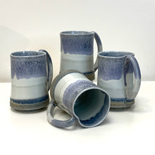 Load image into Gallery viewer, Mug, Heart - winter white and blue, by Kathryne Koop
