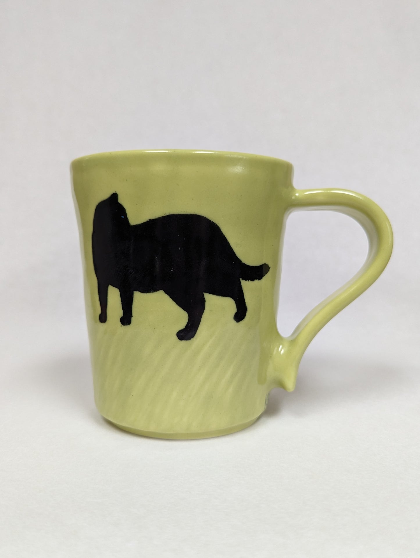 Green Cat Mug by Kevin Stafford
