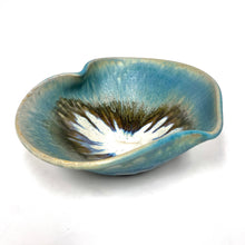 Load image into Gallery viewer, Large Heart Bowl - Turquoise and blue by Jennifer Johnson