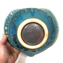Load image into Gallery viewer, Large Heart Bowl - Turquoise and blue by Jennifer Johnson