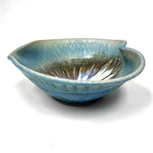 Load image into Gallery viewer, Large Heart Bowl - Turquoise and blue by Jennifer Johnson
