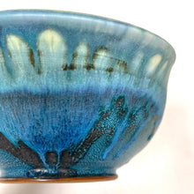 Load image into Gallery viewer, Large Heart Bowl - Turquoise and blue by Jennifer Johnson