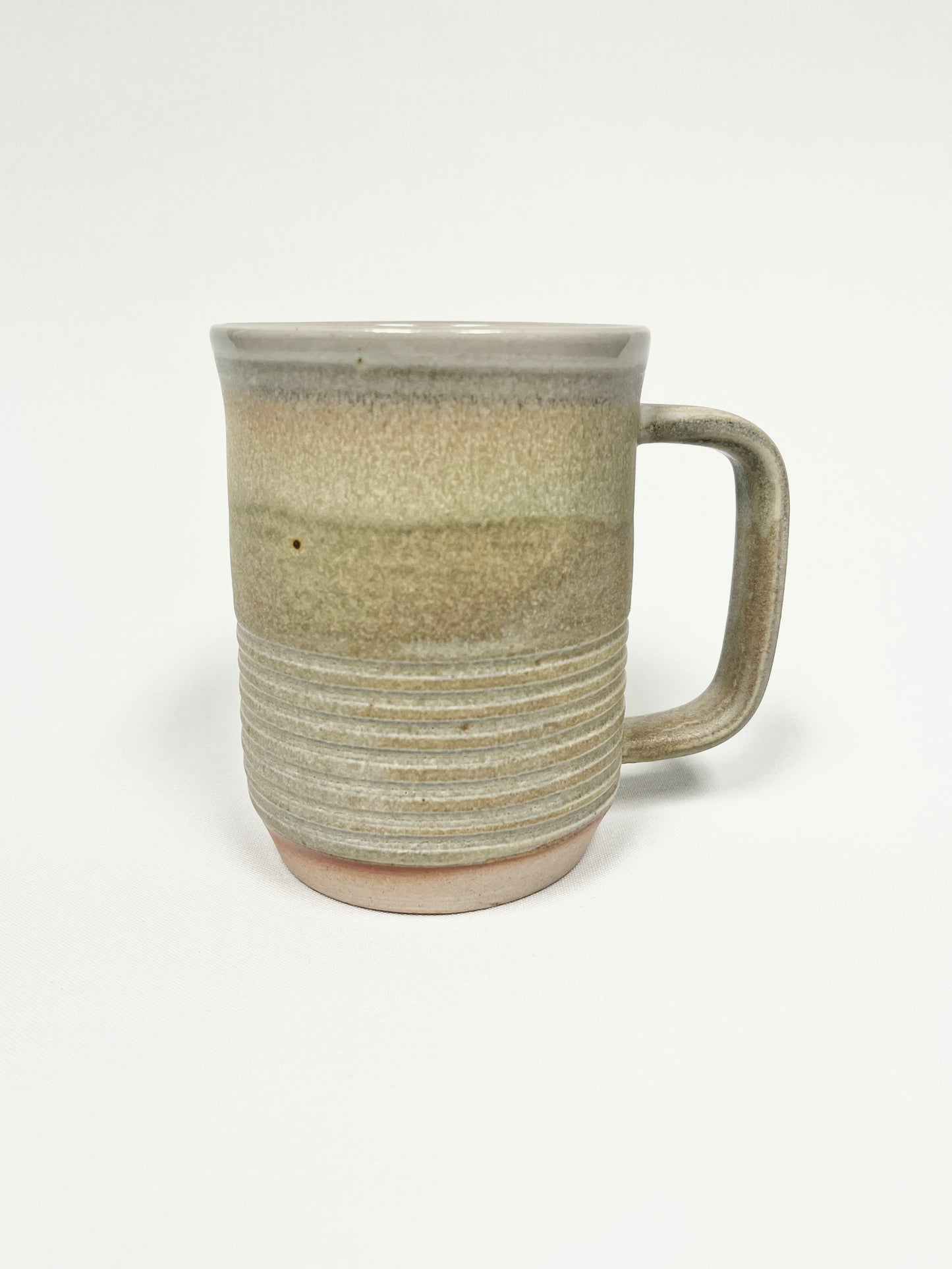Sandy green Ridge Mug by Lynne Mulvihill