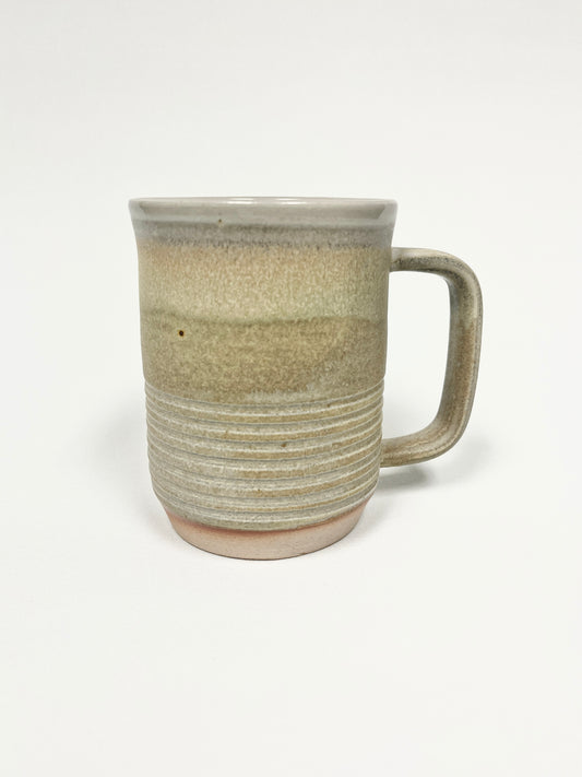 Sandy green Ridge Mug by Lynne Mulvihill