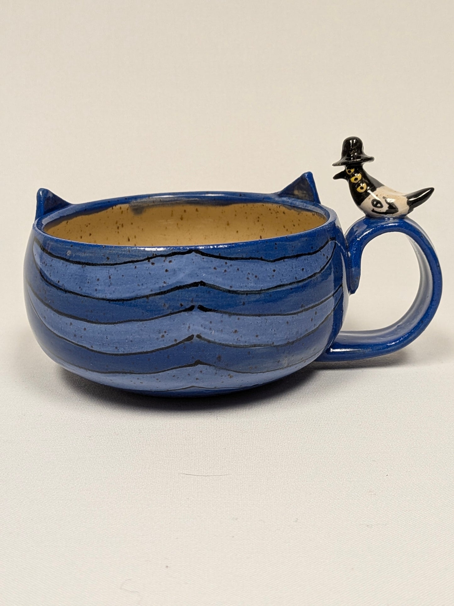 Derpy the Cat Mug with tongue by Jillian Sareault
