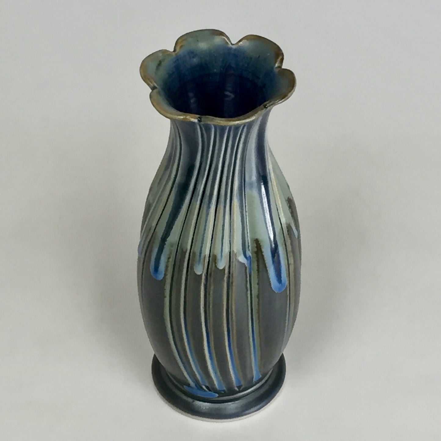 Blue Bud Vase, by Kathryne Koop