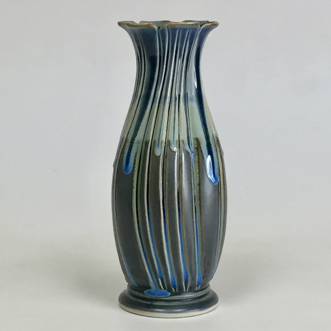 Blue Bud Vase, by Kathryne Koop