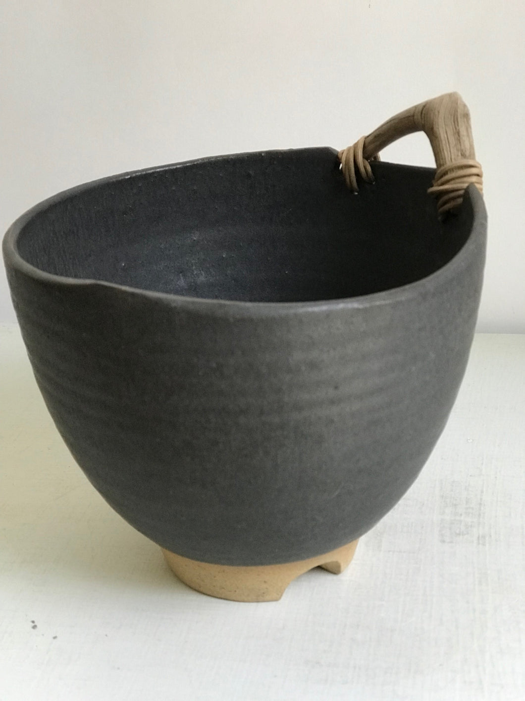Bowl with small stick by Anne Fallis Elliot