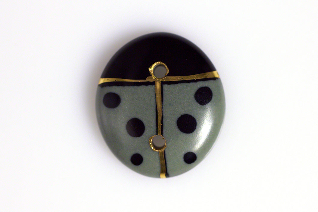 Glaze Cabochon Button 21 by Kevin Stafford