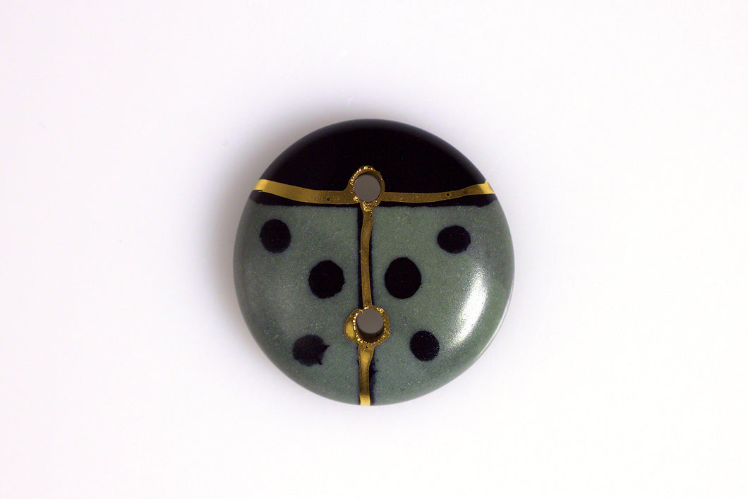 Glaze Cabochon Button 22 by Kevin Stafford