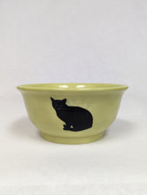 Load image into Gallery viewer, Green Cat Bowl by Kevin Stafford
