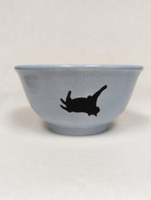 Load image into Gallery viewer, Grey Blue Cat Bowl by Kevin Stafford

