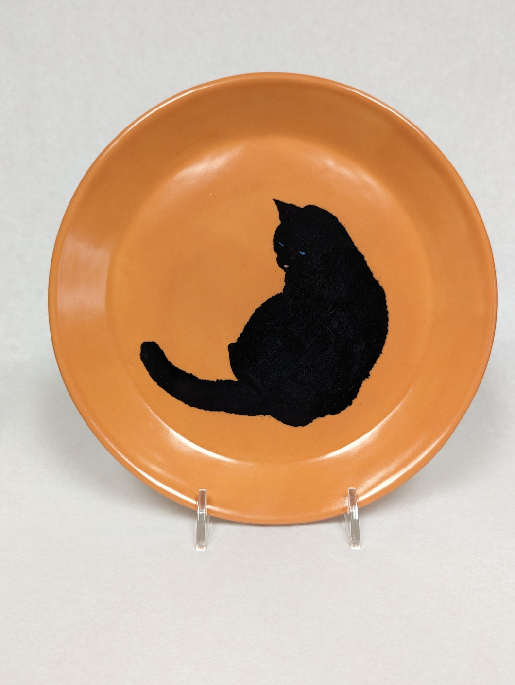 Tangerine Cat Plate by Kevin Stafford