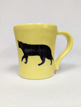 Load image into Gallery viewer, Yellow Cat Mug by Kevin Stafford
