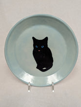 Load image into Gallery viewer, Blue Cat Plate by Kevin Stafford
