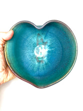 Load image into Gallery viewer, Heart Bowl - Turquoise #1 by Jennifer Johnson
