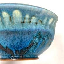 Load image into Gallery viewer, Large Heart Bowl - Turquoise and blue by Jennifer Johnson
