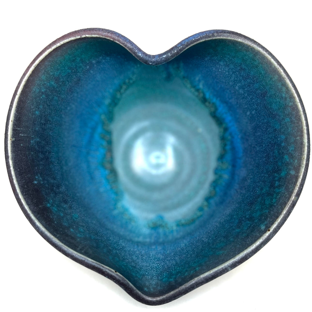 Heart Bowl - Turquoise #2 - by Jennifer Johnson